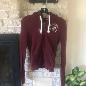 Burgundy hoodie